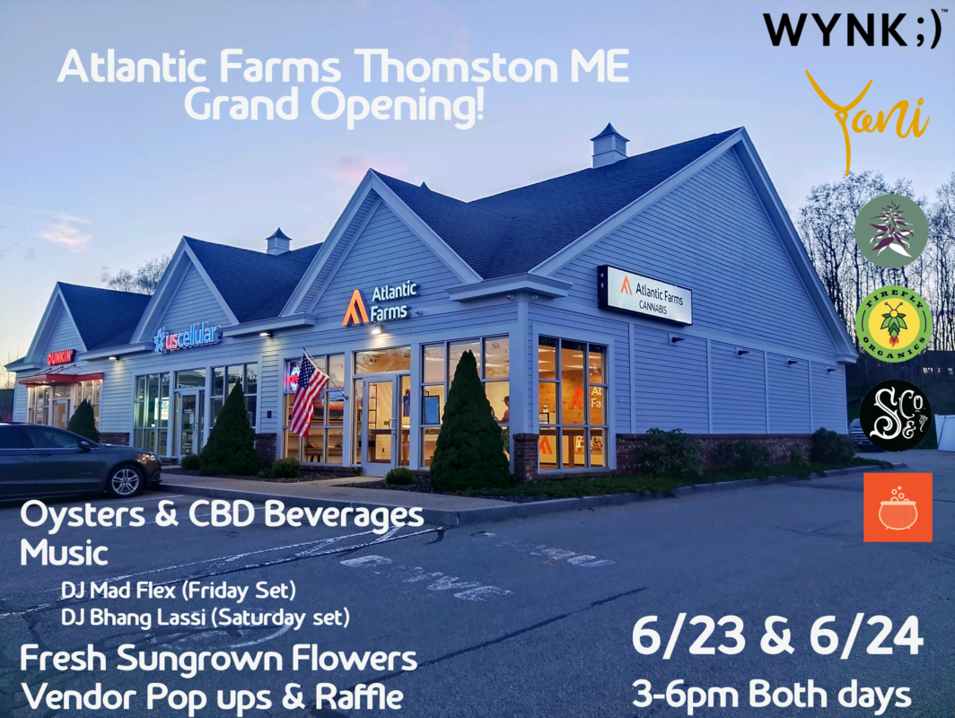 Thomaston ME Grand Opening June 23 24 Marijuana Dispensary   Thomaston Flyer Grand Opening Final Copy 1064x800 